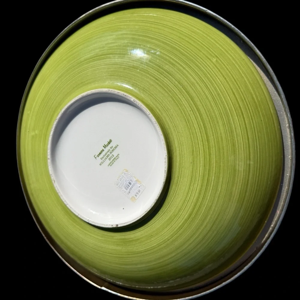 2012 Williams-Sonoma Farmers Market Carrot Vegetable Pasta Serving Bowl 13.75in